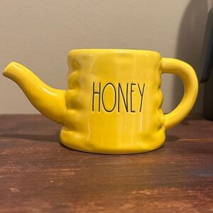 Rae Dunn Yellow Honey Pot with Spout